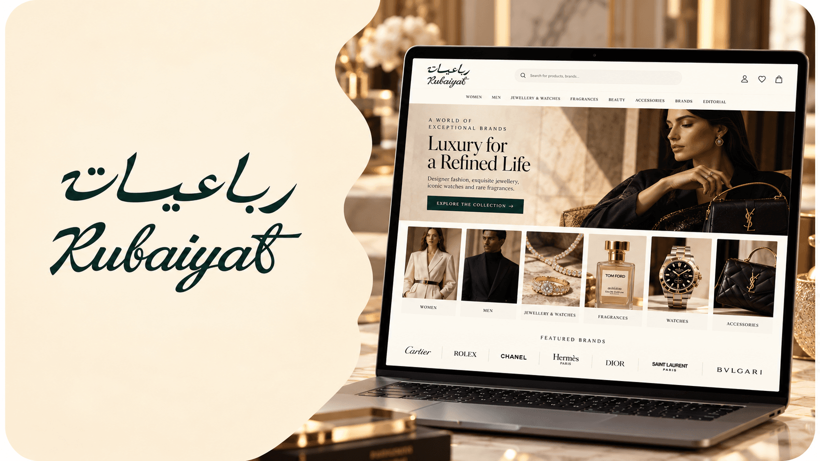 Rubaiyat: Making a Multi-Brand Luxury Catalogue Understandable to AI Search